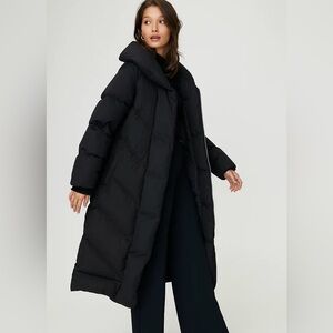 Aritzia Wilfred Duvet Long Coat Down Filled